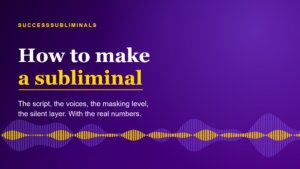 A gold voice waveform sitting inside a violet music bed, the masking relationship this guide explains